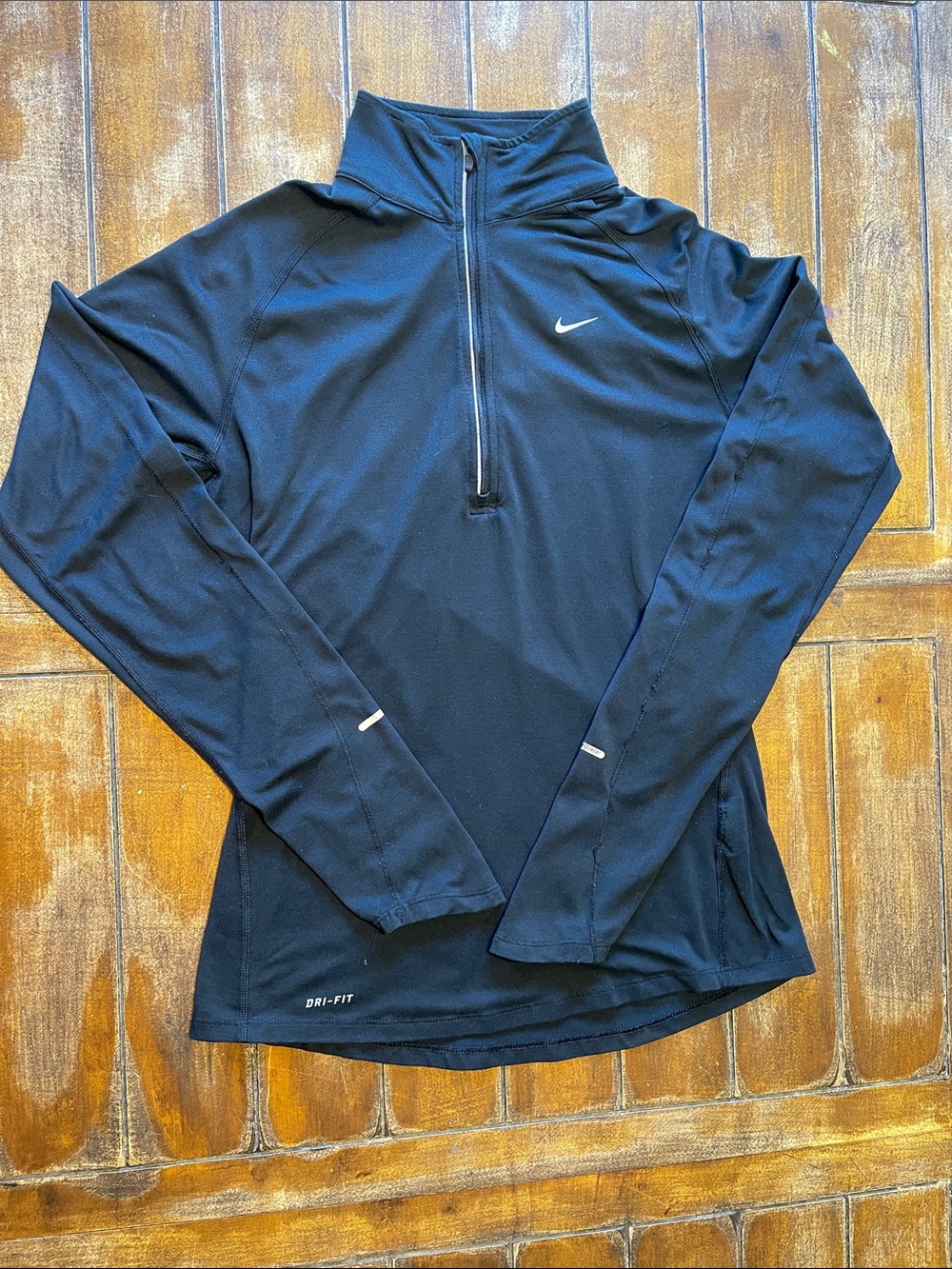 Nike Black Long-Sleeve Dri-FIT Quarter-Zip